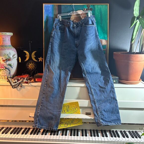 Levi's 505 Relaxed Fit Blue Jeans 38" x 30" - Picture 14 of 15